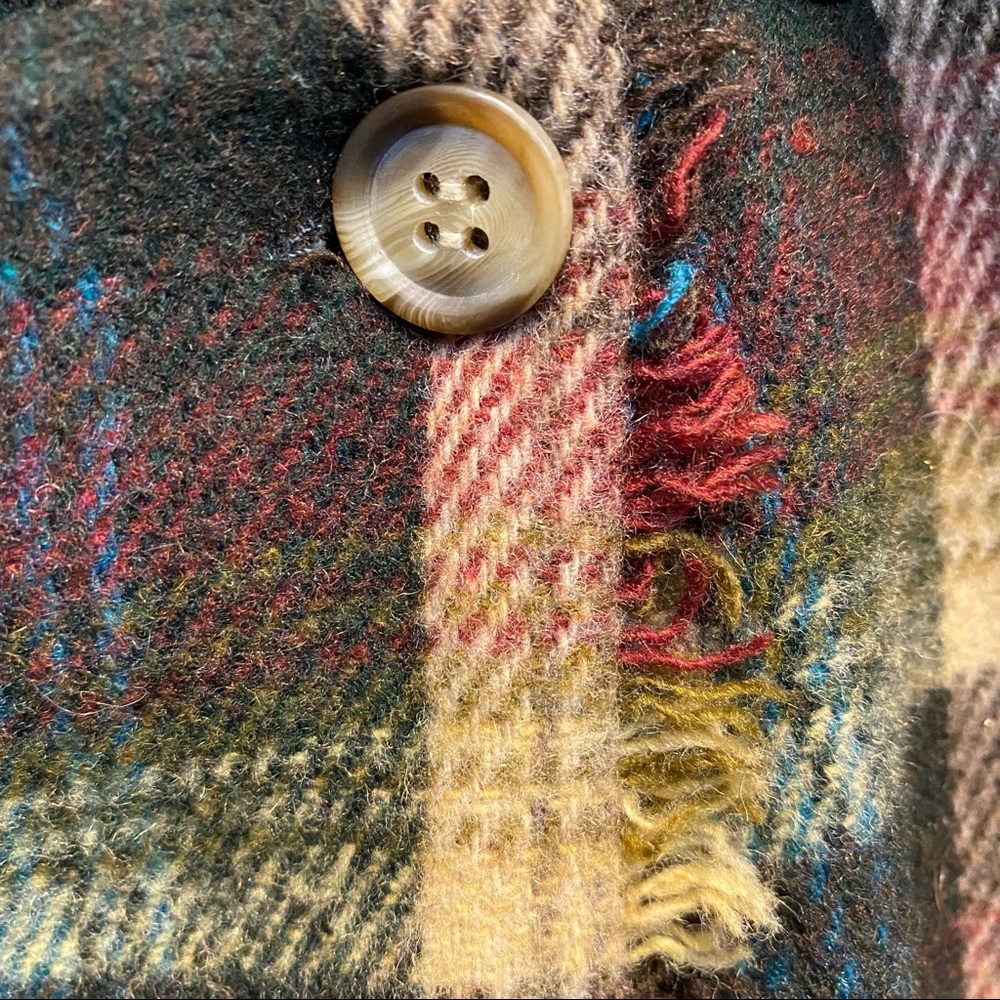 Cambridge Dry Goods Flannel Plaid Wool Blend Maxi Skirt Size 14 - Picture 5 of 10